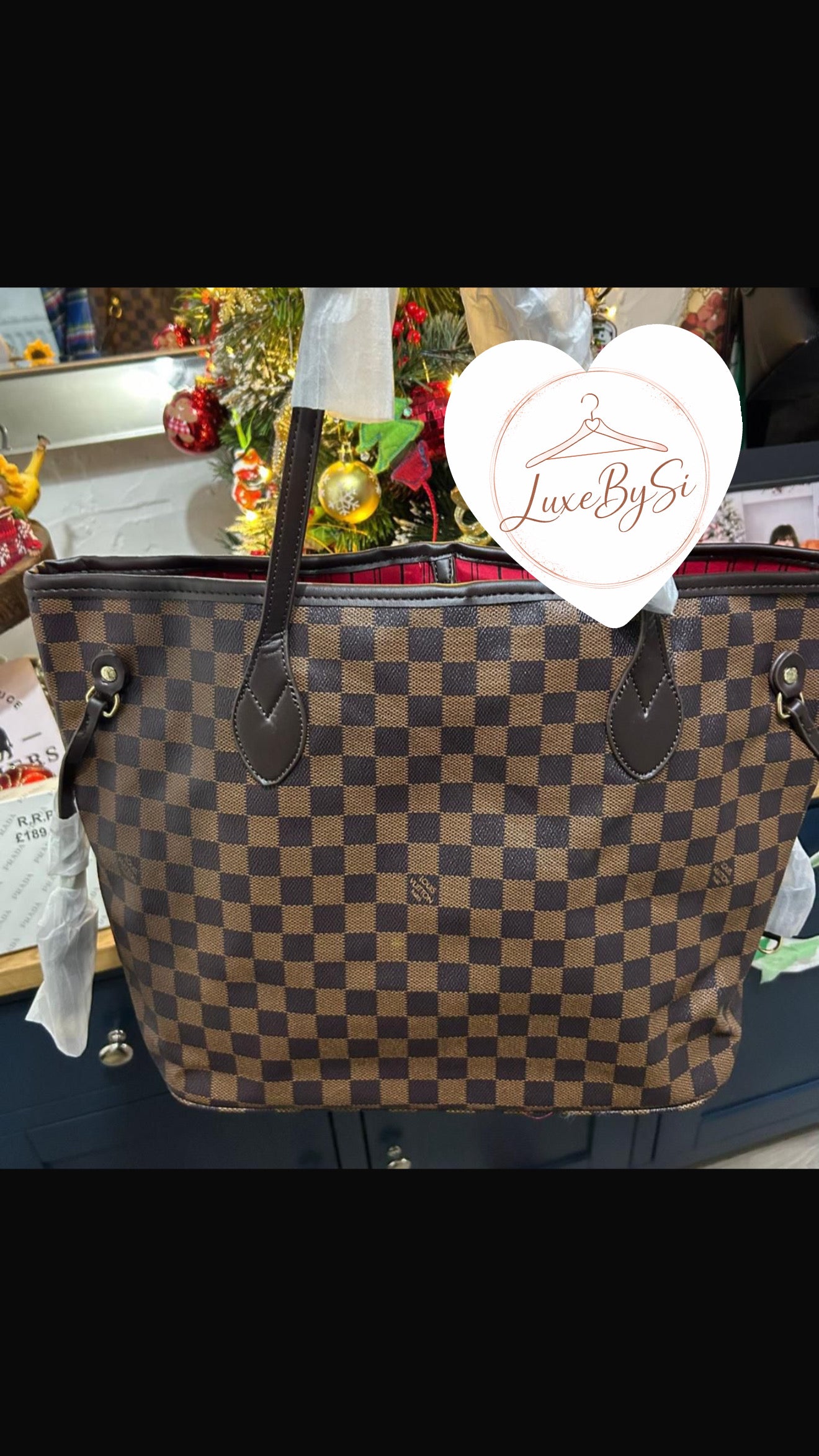Brown Chequered Bag PRE ORDER