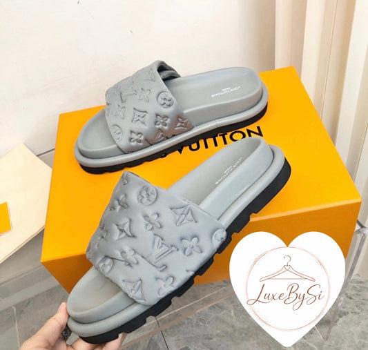 Grey Pool Slides PRE ORDER