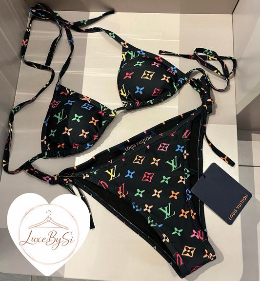 Black Multi-Colour Bikini PRE ORDER