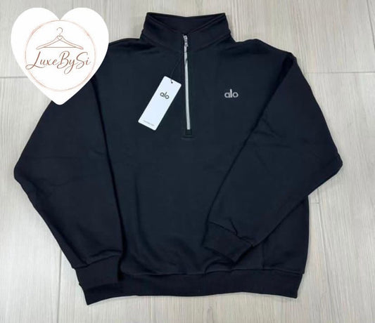 Black Quarter Zip PRE ORDER