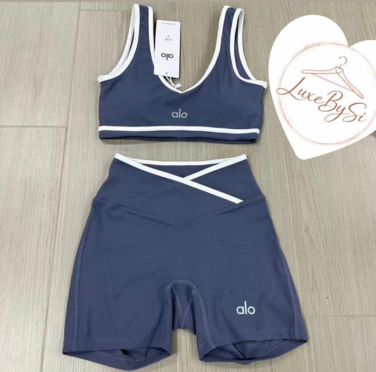 Navy Shorts Gym Set PRE ORDER