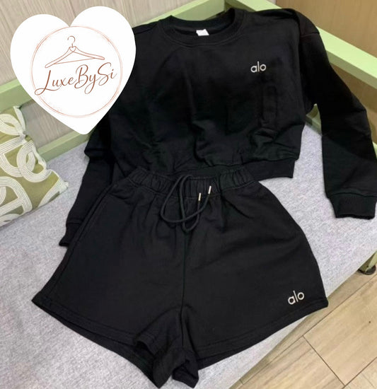 Black Shorts and Jumper Set PRE ORDER