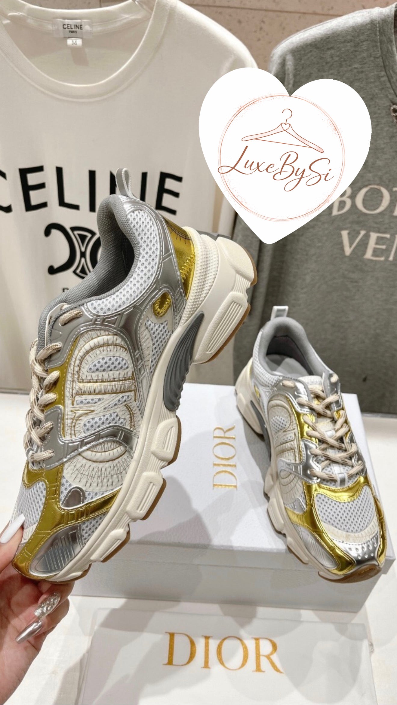 Gold and Silver Star Trainers PRE ORDER